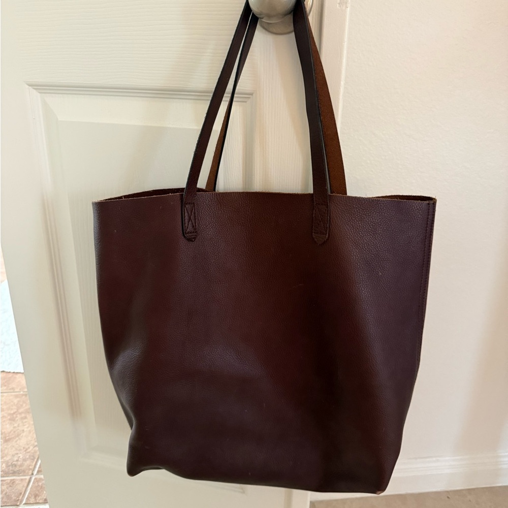 Madewell Brown Leather Tote Bag